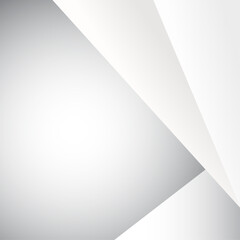 Poster - Abstract white and gray color technology modern background design vector Illustration.