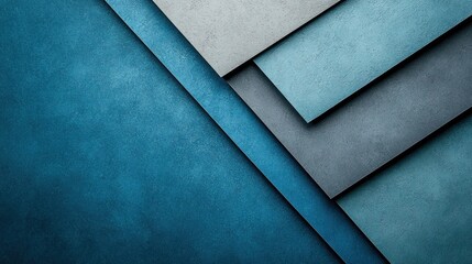 Poster - Layered Textures in Shades of Blue and Gray for Modern Design