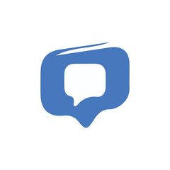 Poster - speech bubble icon with thin stroke.Chat glyph icon. Message icon set. Speech bubble sign. vector  illustration eps 10.