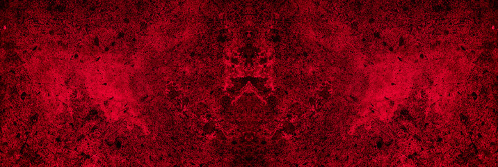 Poster - Old wall texture cement black red  background abstract dark color design are light with white gradient background.