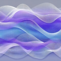 Poster - Abstract Purple Blue White Flowing Waves Background