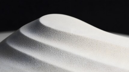 Leinwandbilder - Abstract Grayscale Texture with Smooth Curves and Granular Detail