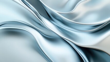 Fototapete - Abstract Silver and Light Blue Fabric Texture