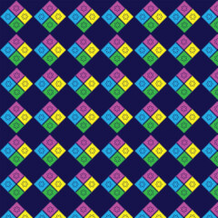 Leinwandbilder - Abstract seamless pattern design vector