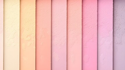 Poster - Layered Pastel Color Swatches Gradient Background