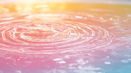 Fototapete - Molten Wax Ripple Freeze: Abstract Pastel Swirl Texture