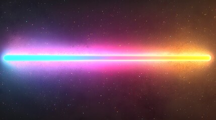 Fototapete - Neon Arcs Overlapping on Dark Background