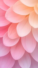 Leinwandbilder - Pastel Pink and Orange Flower Petals Abstract Bloom