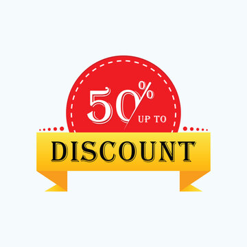 50% descent icon vector design 
