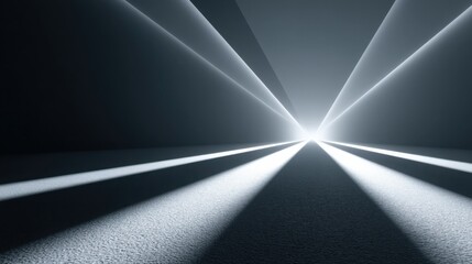 Poster - A long and intriguing tunnel with bright light at the end symbolizing hope and future financial pathways ahead