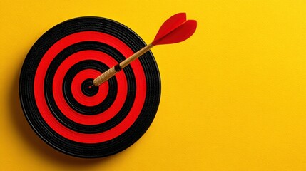 Poster - Goal-focused leadership tool icon concept for outcome-driven management strategies in organizational success