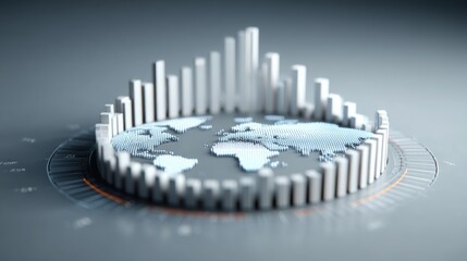 Poster - comprehensive macroeconomic trend analysis dashboard icon concept visualizing key economic indicator