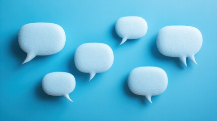 Poster - Messaging tone consistency builder icon concept for structuring a unified voice across all communication channels