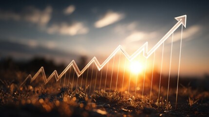 Poster - Insightful multiple timeframe trendline alignment icon concept portraying cross-analysis of financial market dynamics and trends