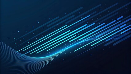 Poster - Digital Data Stream Abstract Background