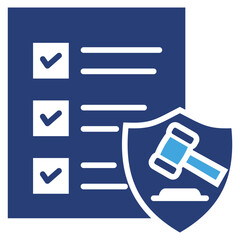 Poster - Regulatory Compliance Two Color Icon