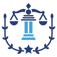 Poster - Law Firm Two Color Icon