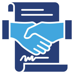 Poster - Legal Agreement Two Color Icon