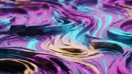 Wall Mural - Abstract colorful looped wave surface background. Modern design for advertising, social media.