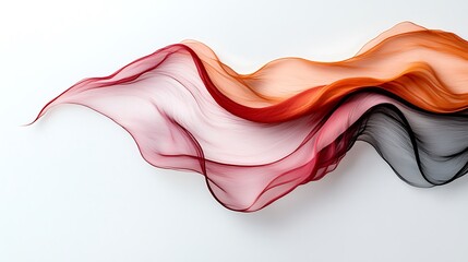 Poster - Abstract Pastel Pink Waves with Soft Texture