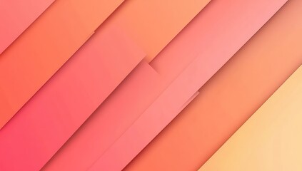 Poster - Abstract diagonal layers of warm color gradients