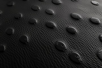 Poster - Close-up of dark, textured surface with embossed pattern