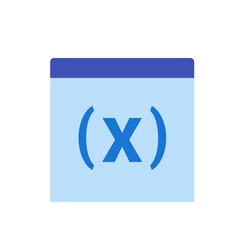 Poster - Illustration of a light blue calendar icon with a dark blue top and an x symbol in the center