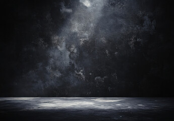 Aufkleber - Dark, textured wall background with a moody, industrial feel, perfect for product displays or dramatic compositions. : Generative AI