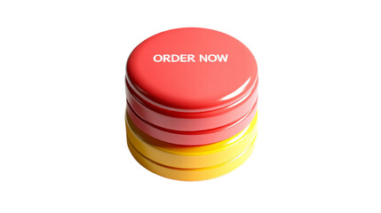 Poster - Clickable order now button with red and yellow layers to take action