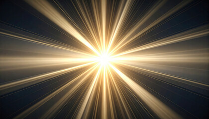 Poster - bright golden light radiates outward from central point