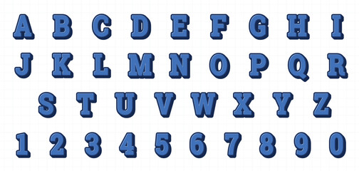 Poster - text effect style letter design vector