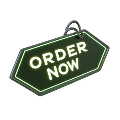 Aufkleber - Highlighted Neon Sign, Promotes Immediate Action for Online Product Purchase