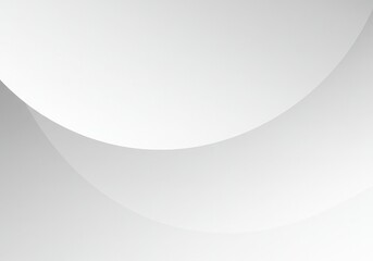 Poster - Minimalist white abstract background with a curved line and subtle gradient, simple and clean
