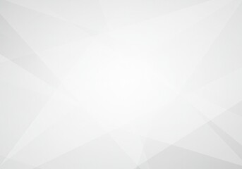 Poster - Abstract low poly background with light gray and white polygonal shapes in a minimalist style