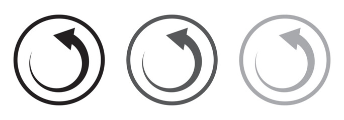 Leinwandbilder - 
Refresh icon vector, reload icons set isolated on white background. Refresh sign, reload sign. Circular arrows. Vector illustration.