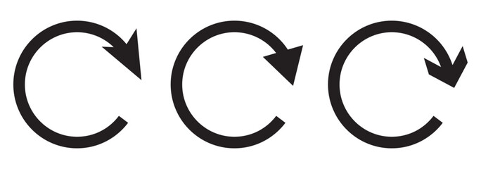 Fototapete - Refresh icon logo design. Reload sign and symbol. Update icon.