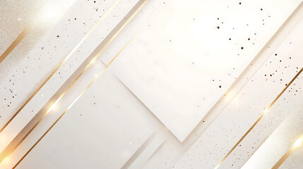Poster - Abstract luxury background with golden lines and glitter elegant geometric design for premium layouts and presentations