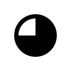 Poster - Illustration of a simple black circle with a white highlight effect on the upper left portion of the shape