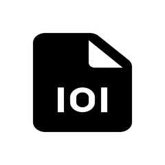 Poster - A black document icon with a folded corner and the letters i o i in white displayed in the center of it