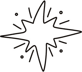 Wall Mural - Star Sparkle Doodle