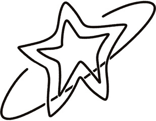 Wall Mural - Star Sparkle Doodle