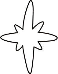 Wall Mural - Star Sparkle Doodle