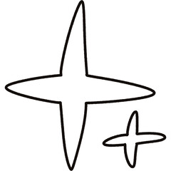 Wall Mural - Star Sparkle Doodle