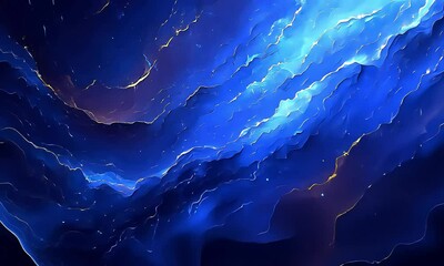abstract blue nebula space background image