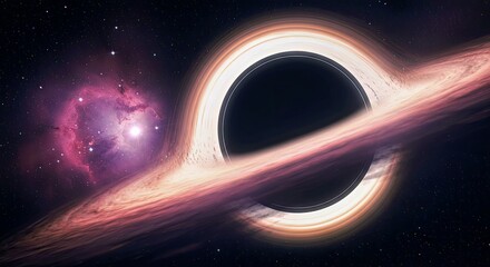 Wall Mural - high resolution 8k black hole realistic space wallpaper - detailed cosmic phenomenon art