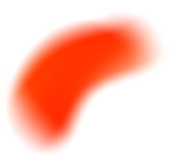 Poster - abstract blurred red colored shape. mesh fluid liquid element. soft light holographic blob. neon ble