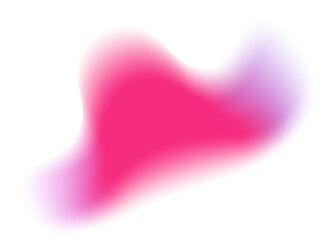 Poster - Abstract blurred pink colored shape. Mesh fluid liquid element. Soft light holographic blob. Neon blend vibrant figure