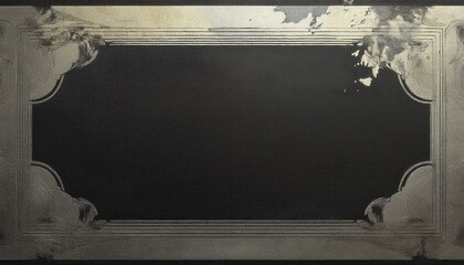 Poster - luxury black and gold textured background with art deco frame for elegant branding, web design, certificate, or premium print layout

