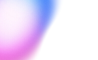 Wall Mural - abstract color gradient shape cutout on transparent background, pink purple blue color grainy gradie