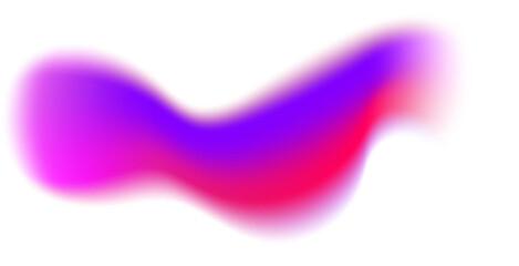 Poster - Blurred pink and purple shape. Mesh fluid liquid abstract element. Soft light holographic blob. Neon blend vibrant multicolor figure